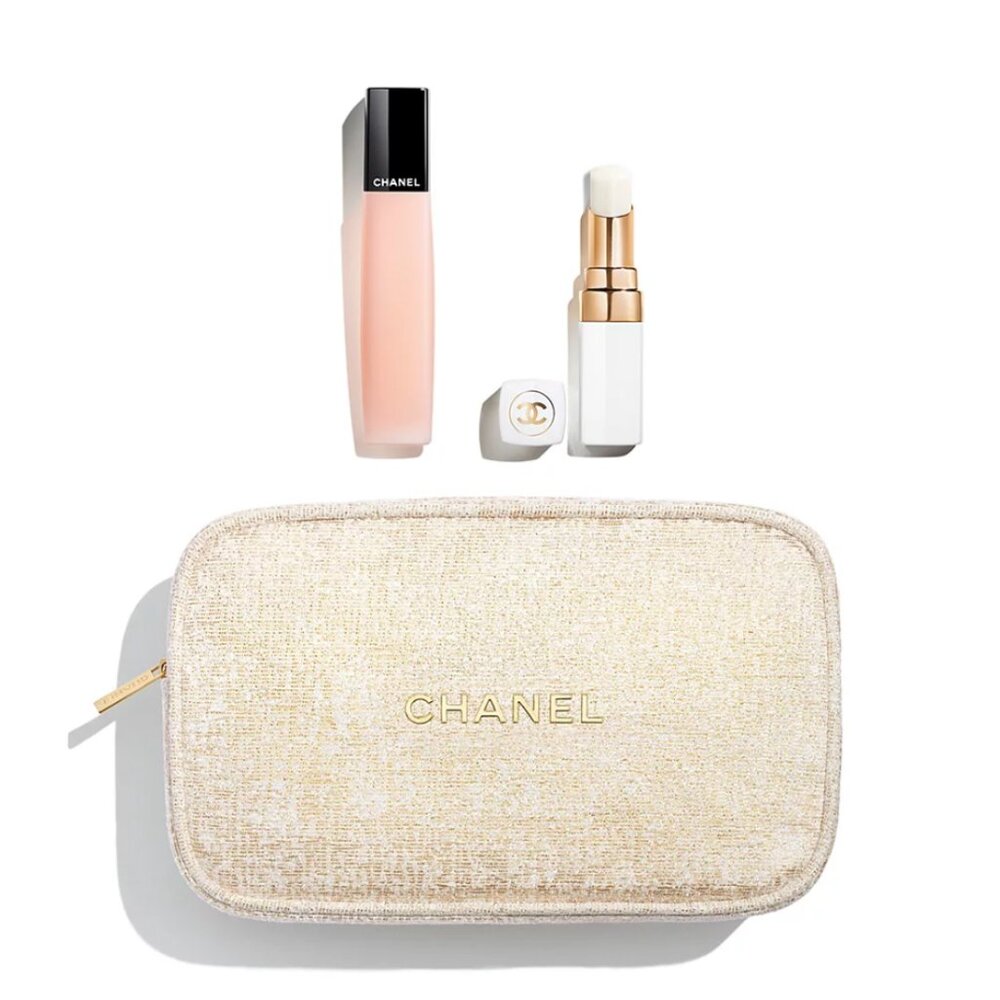 CHANEL ON-THE-GO MOISTURE Makeup Set & Cosmetics Bag - HOLIDAY 2023